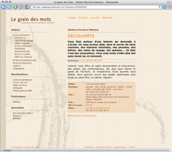 Le grain des mots Le grain des mots