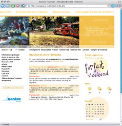 Recherche sur Genève Tourisme Recherche sur Genève Tourisme
